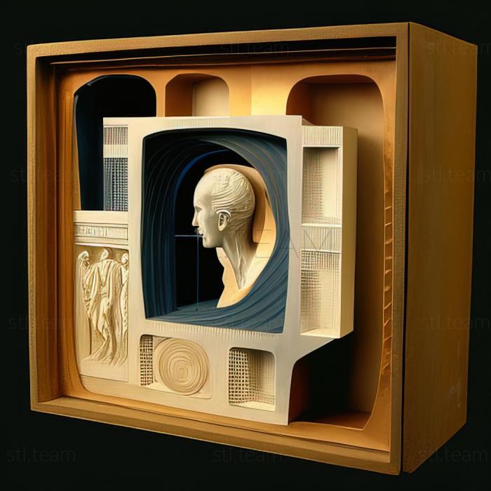 3D model Joseph Cornell American artist (STL)